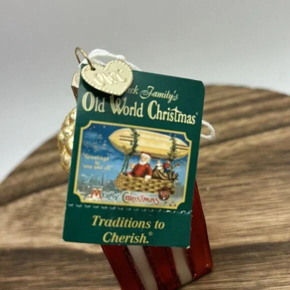 Old World Christmas Glass Blown Christmas Ornament, Popcorn New 2005n Movie - Picture 3 of 4